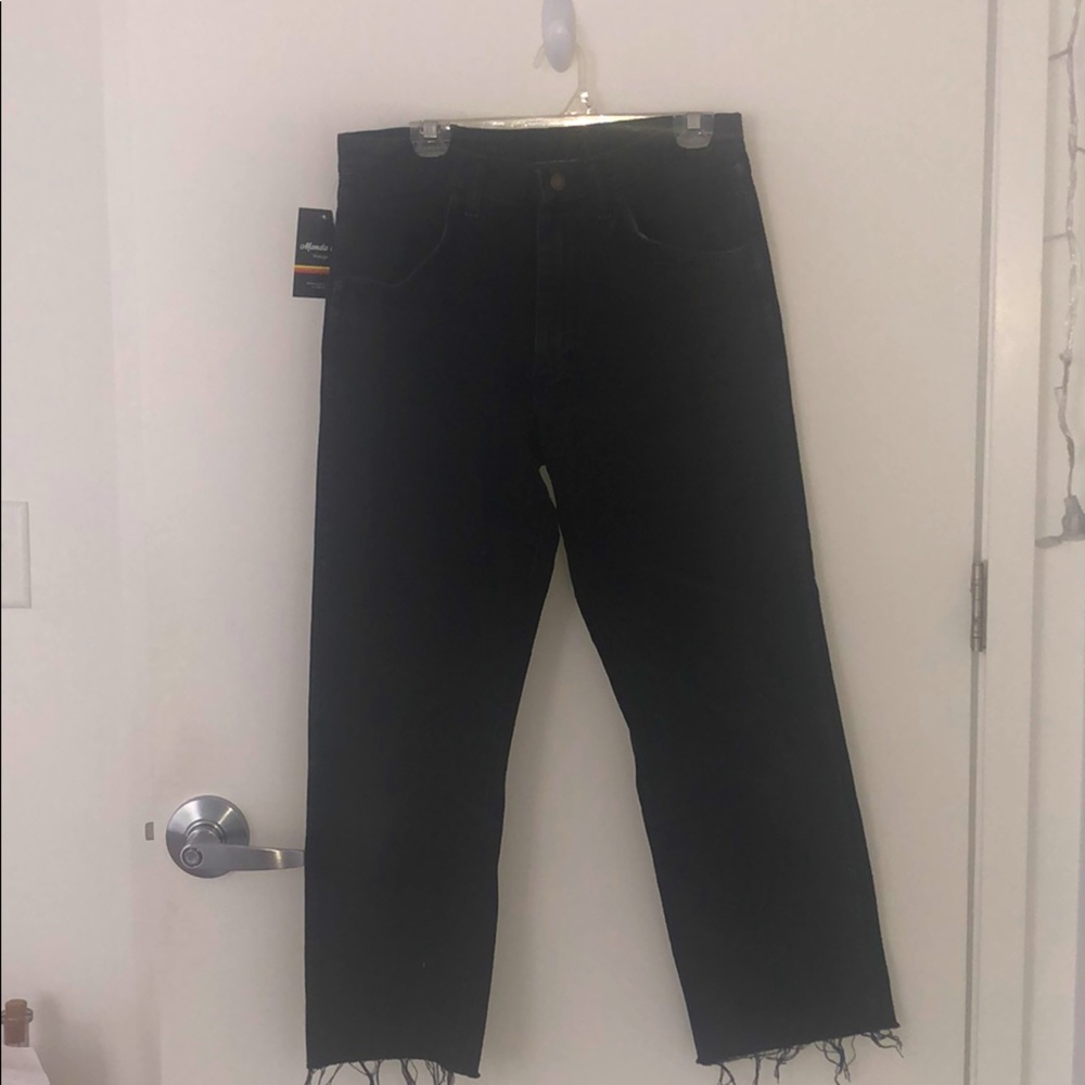 Wide Legged Black Jeans